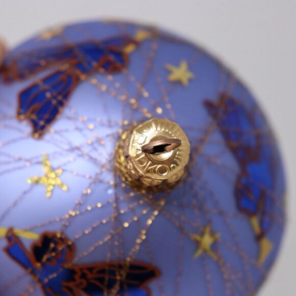 Christopher Radko VTG Blue Angelic Assent Red Christmas Ornament RARE Angels - Picture 7 of 7